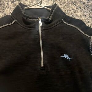 Tommy Bahama black fleece large great condition